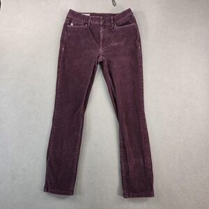 Stio Pants Womens 6S Purple Corduroy Organic Cotton Stretch 5 Pocket Casual